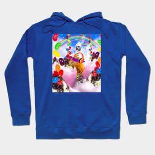 Cook Dog Riding Goat in Space Hoodie